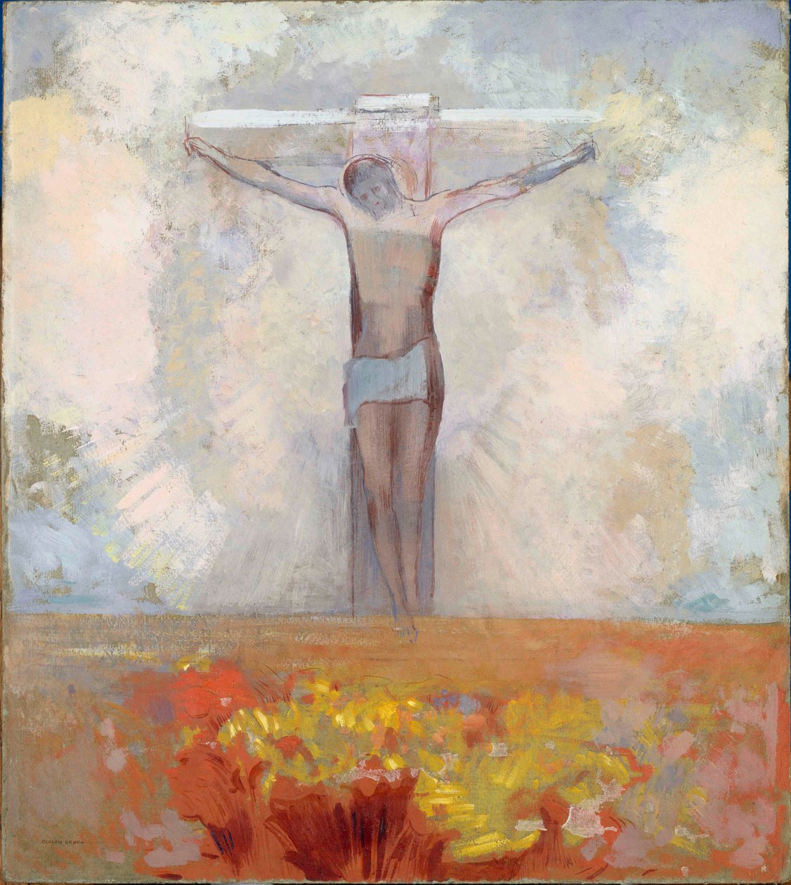 Cristo na Cruz, c. 1910. de Odilon Redon