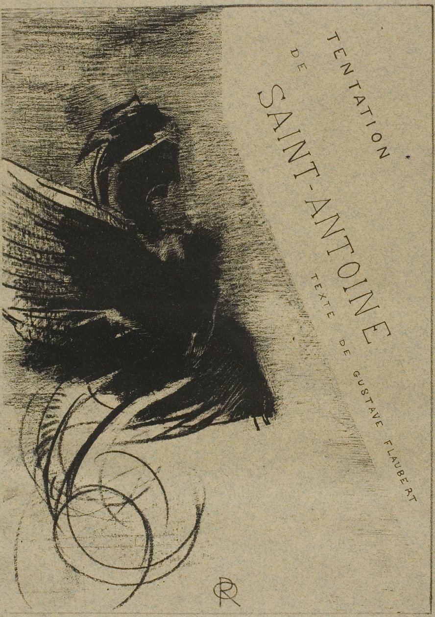 Capa-Frontispício da Tentação de Santo António de Odilon Redon