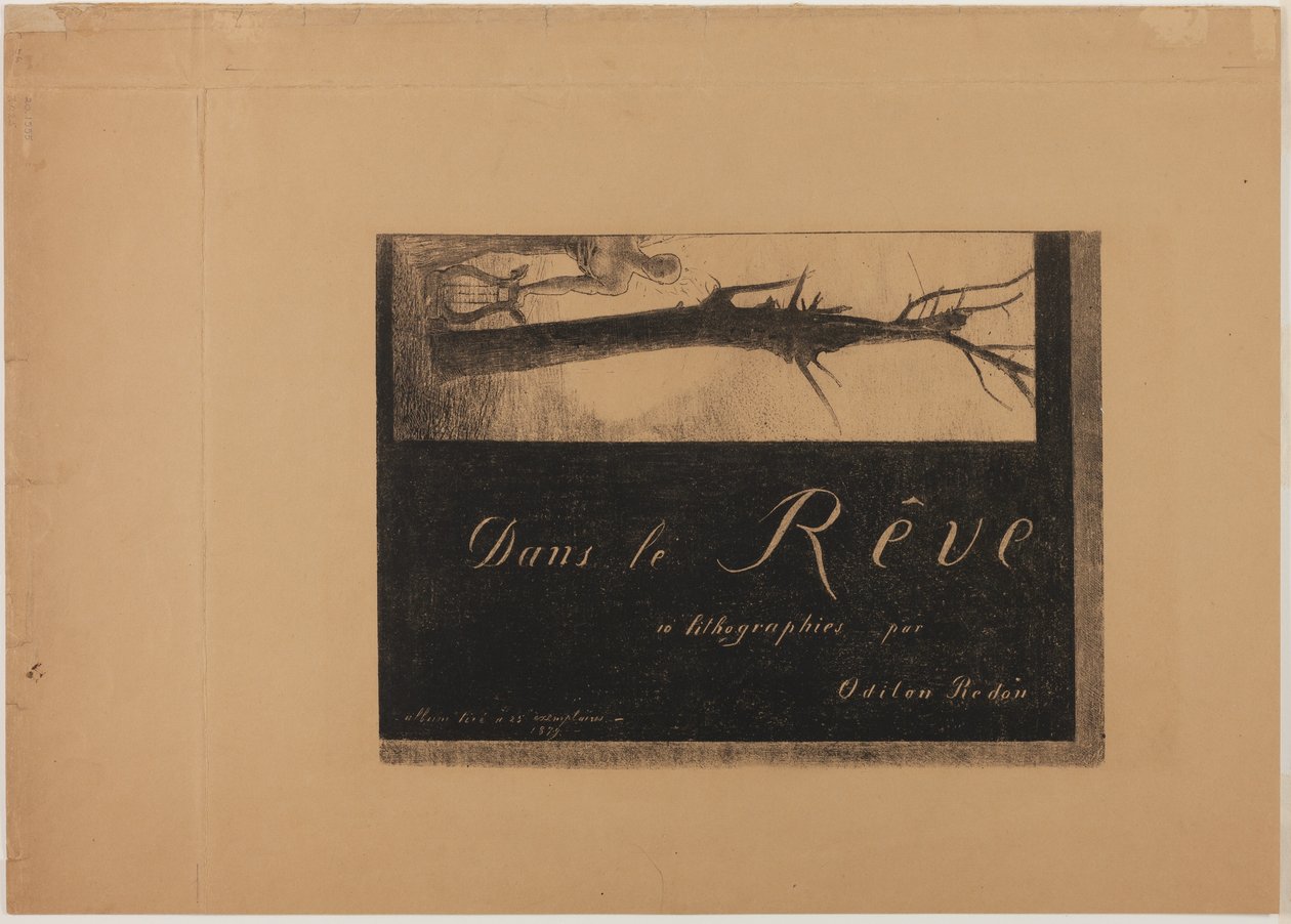 Capa - Frontispício, de In Dreams de Odilon Redon