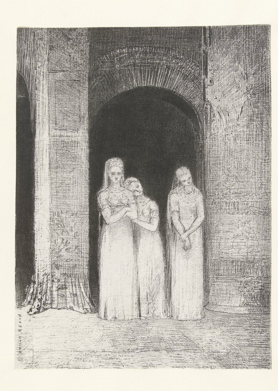 As sacerdotisas estavam à espera
Les prètresses furent en attente
La Nuit (título da série)
A noite (título da série) de Odilon Redon