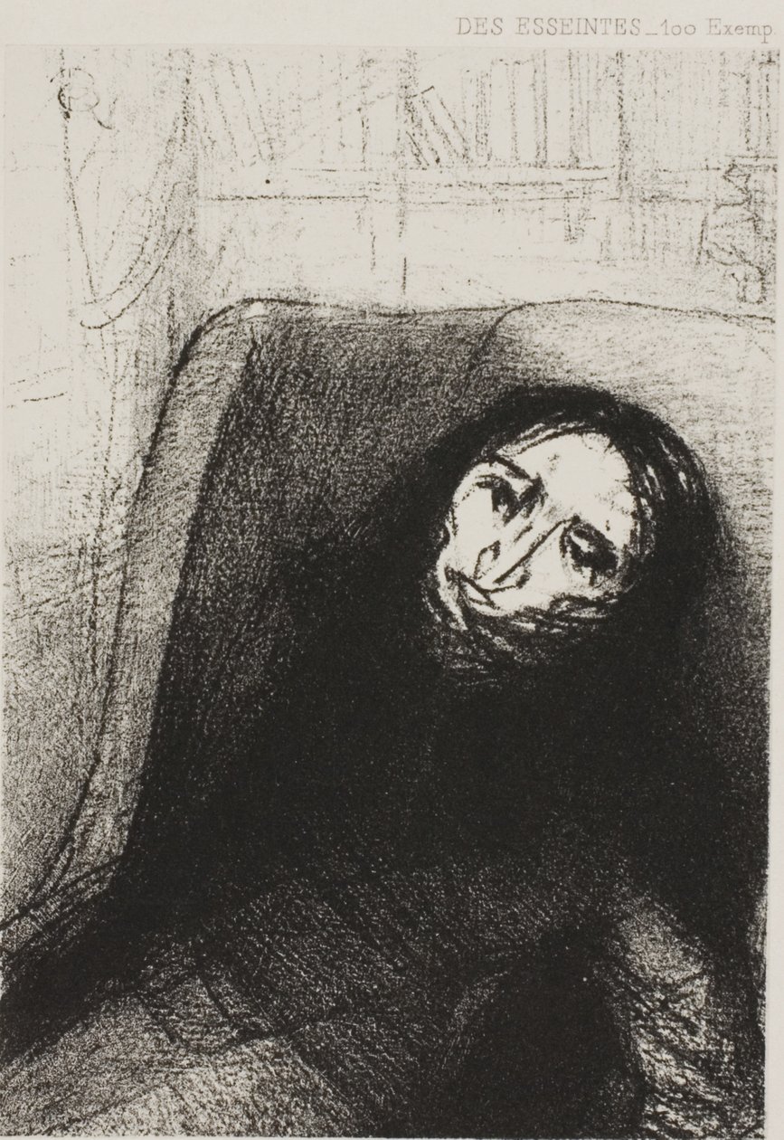 Des Esseintes, Frontispício para A Rebours de J.K. Huysmans de Odilon Redon