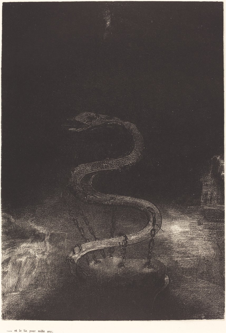 E o amarrou por mil anos de Odilon Redon