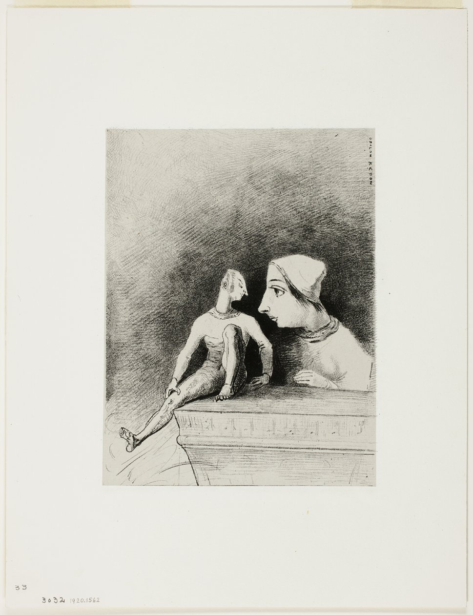 Felicidade, prato sete de In Dreams de Odilon Redon