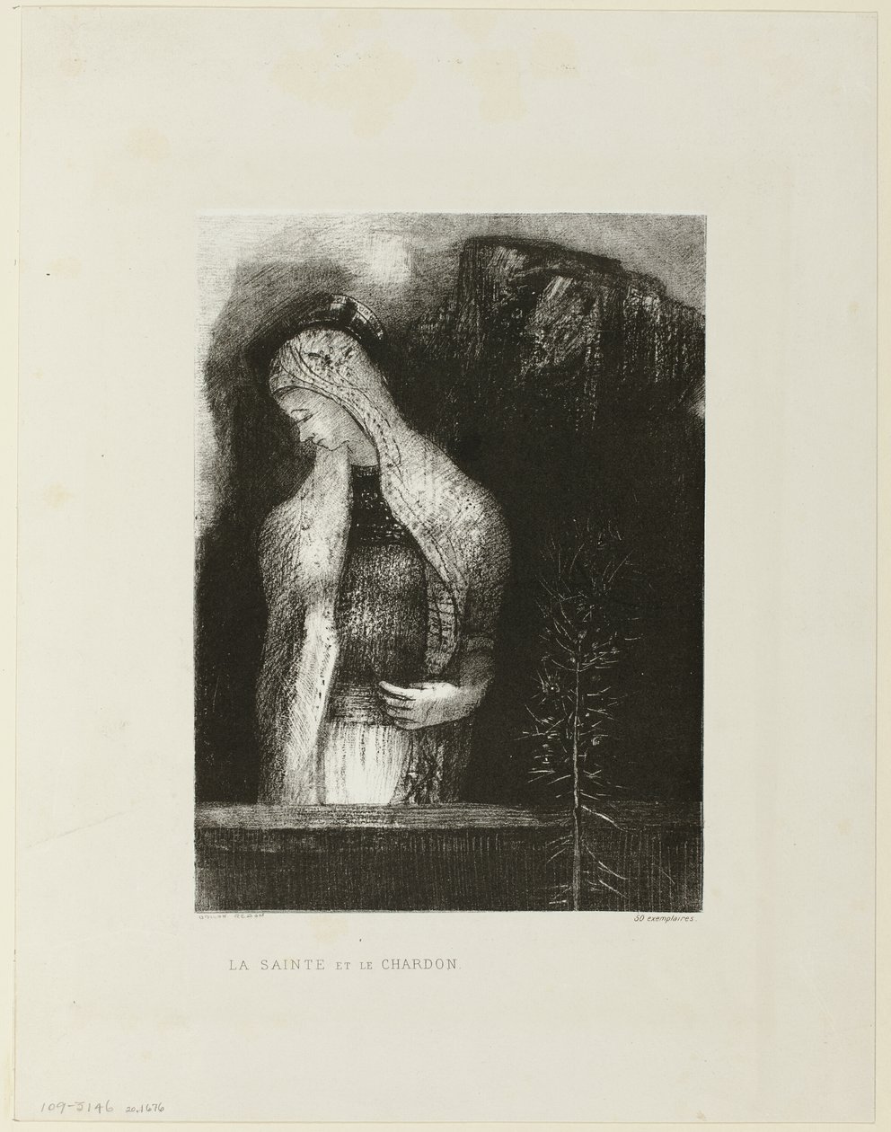 Santa e Cardo Feminino de Odilon Redon