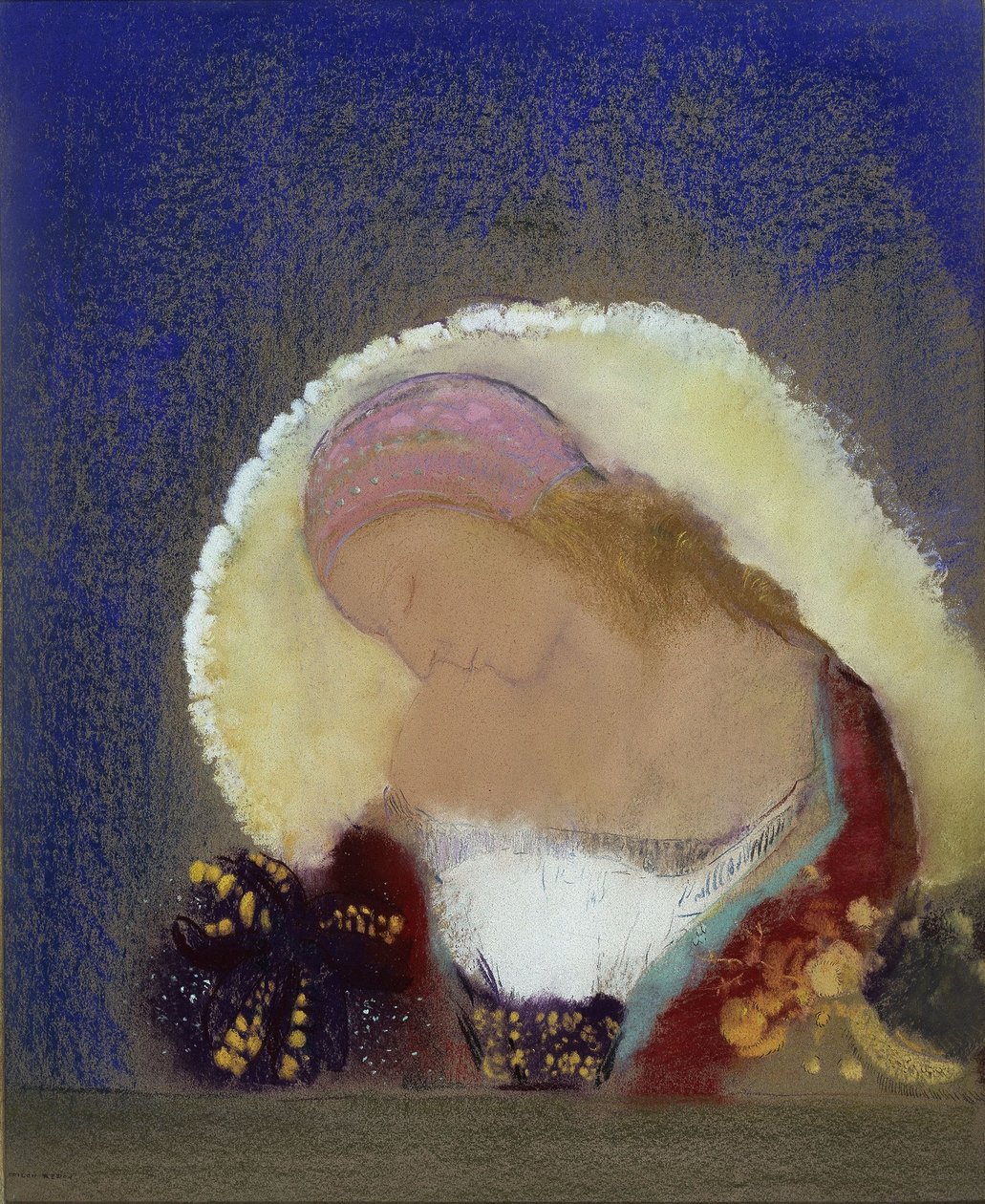 Flor iluminada de Odilon Redon