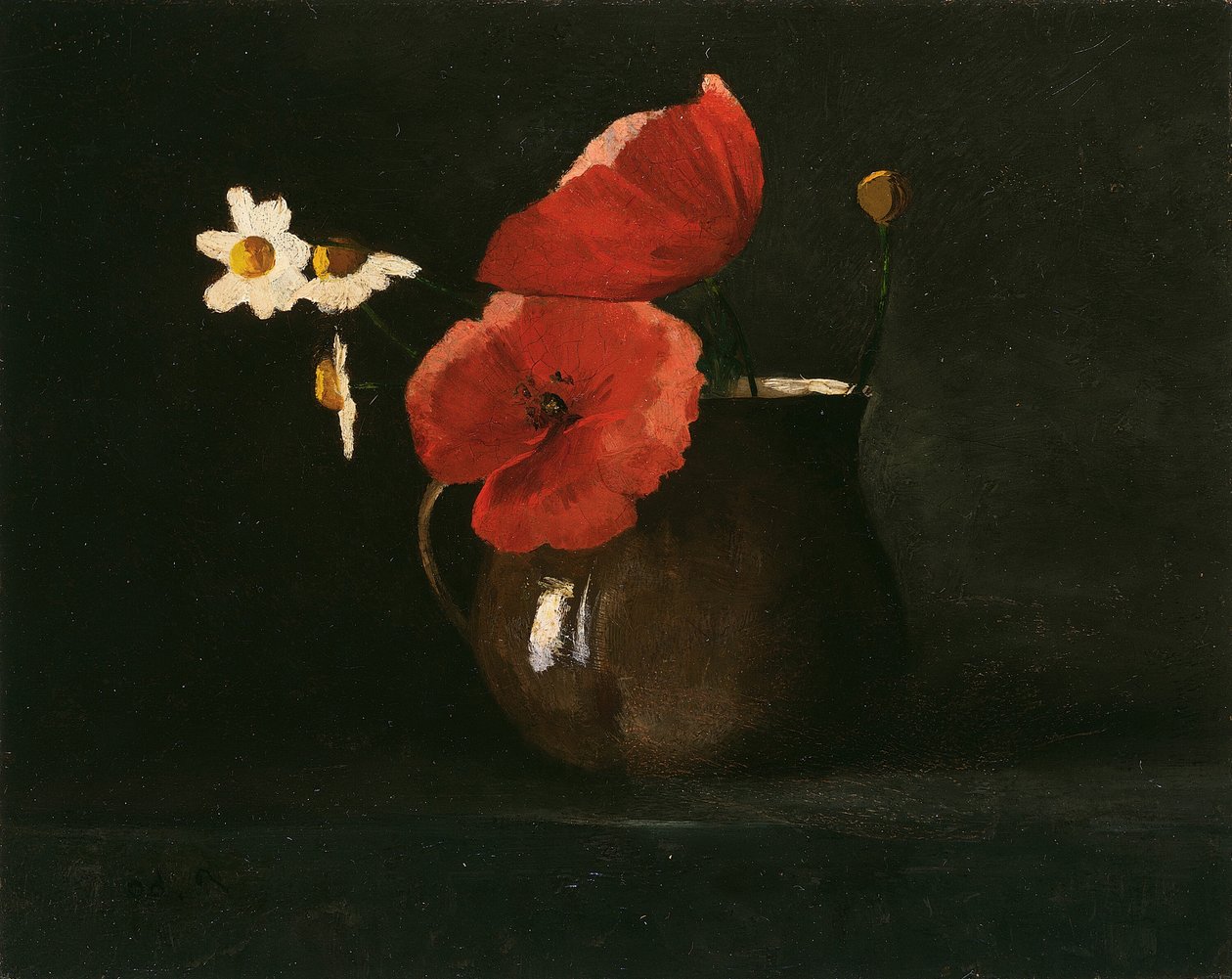Flores: Papoilas e Margaridas, c. 1867. de Odilon Redon
