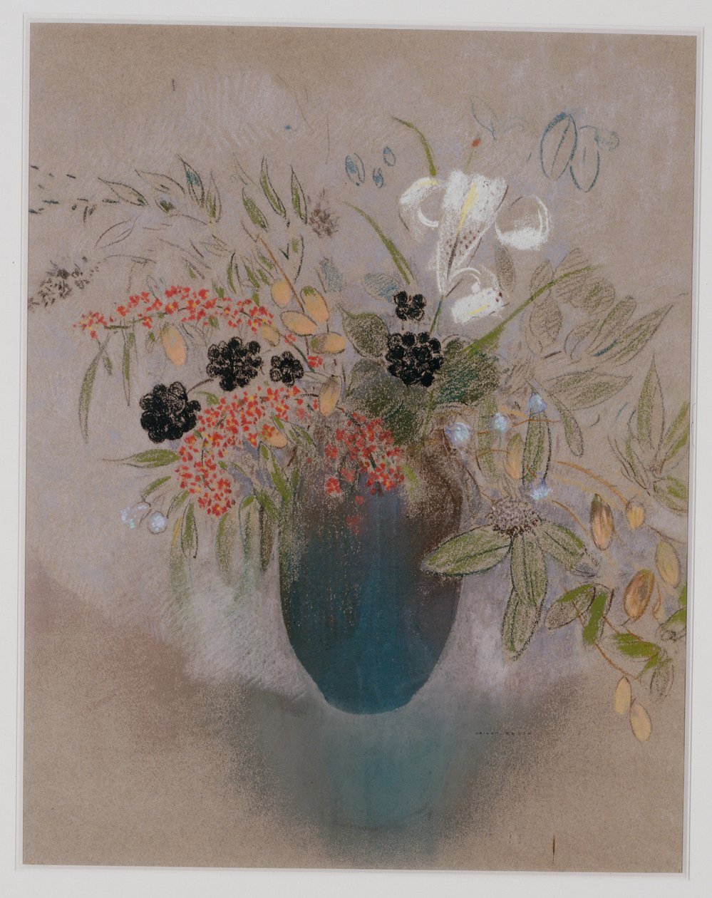 Flores em um vaso de Odilon Redon