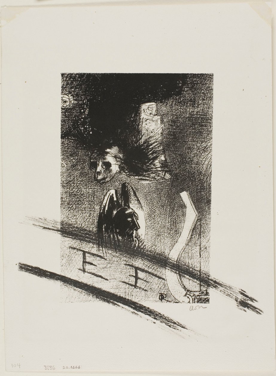 Frontispício para Damnation de Iwan Gilkin pelo artista de Odilon Redon