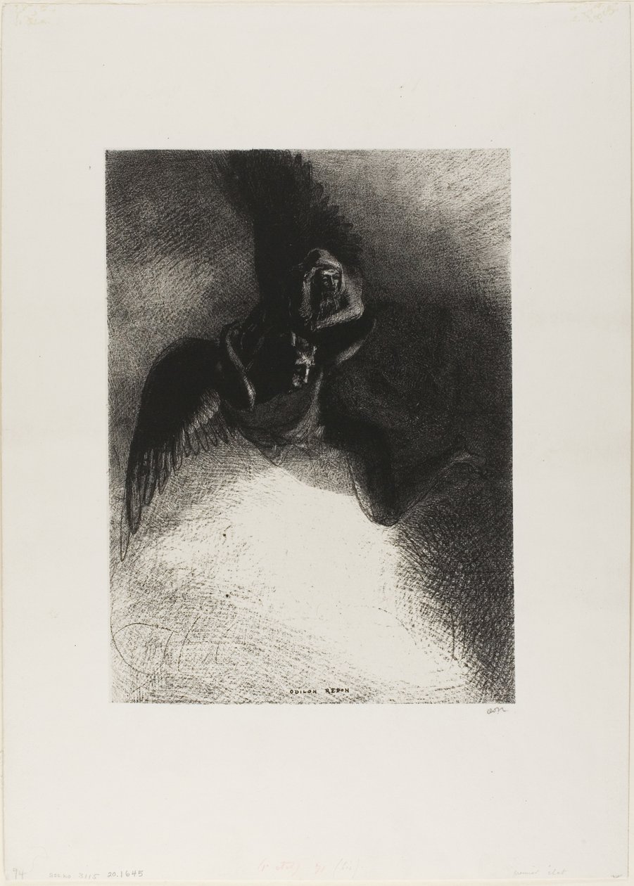Frontispício de A Gustave Flaubert (Para Gustave Flaubert) de Odilon Redon