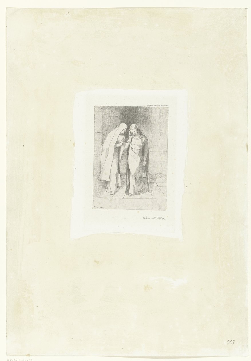 Conversa secreta
Entretien mystique (título sobre o objecto) de Odilon Redon