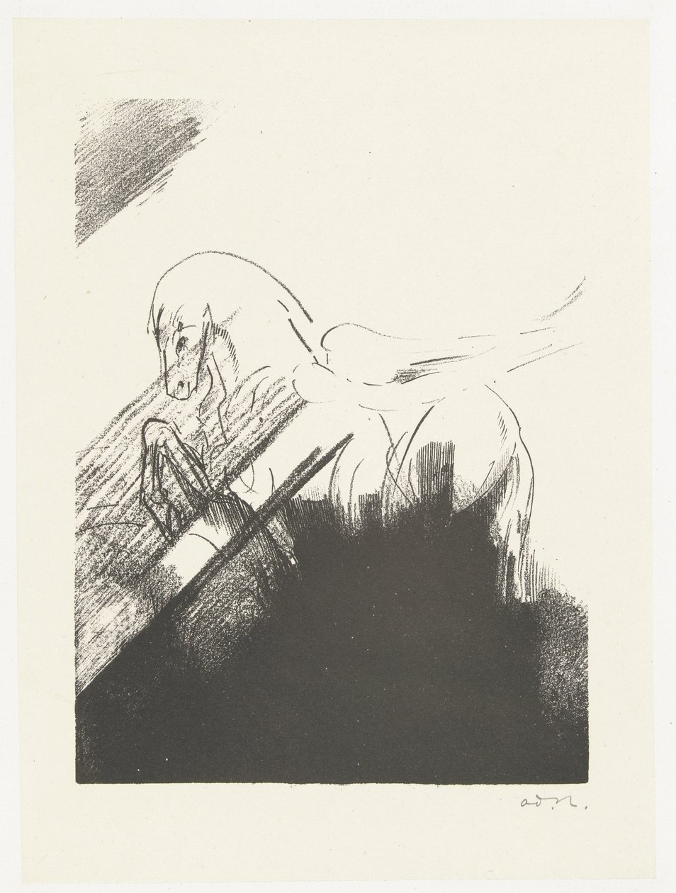 Cavalo alado Cheval aile de Odilon Redon
