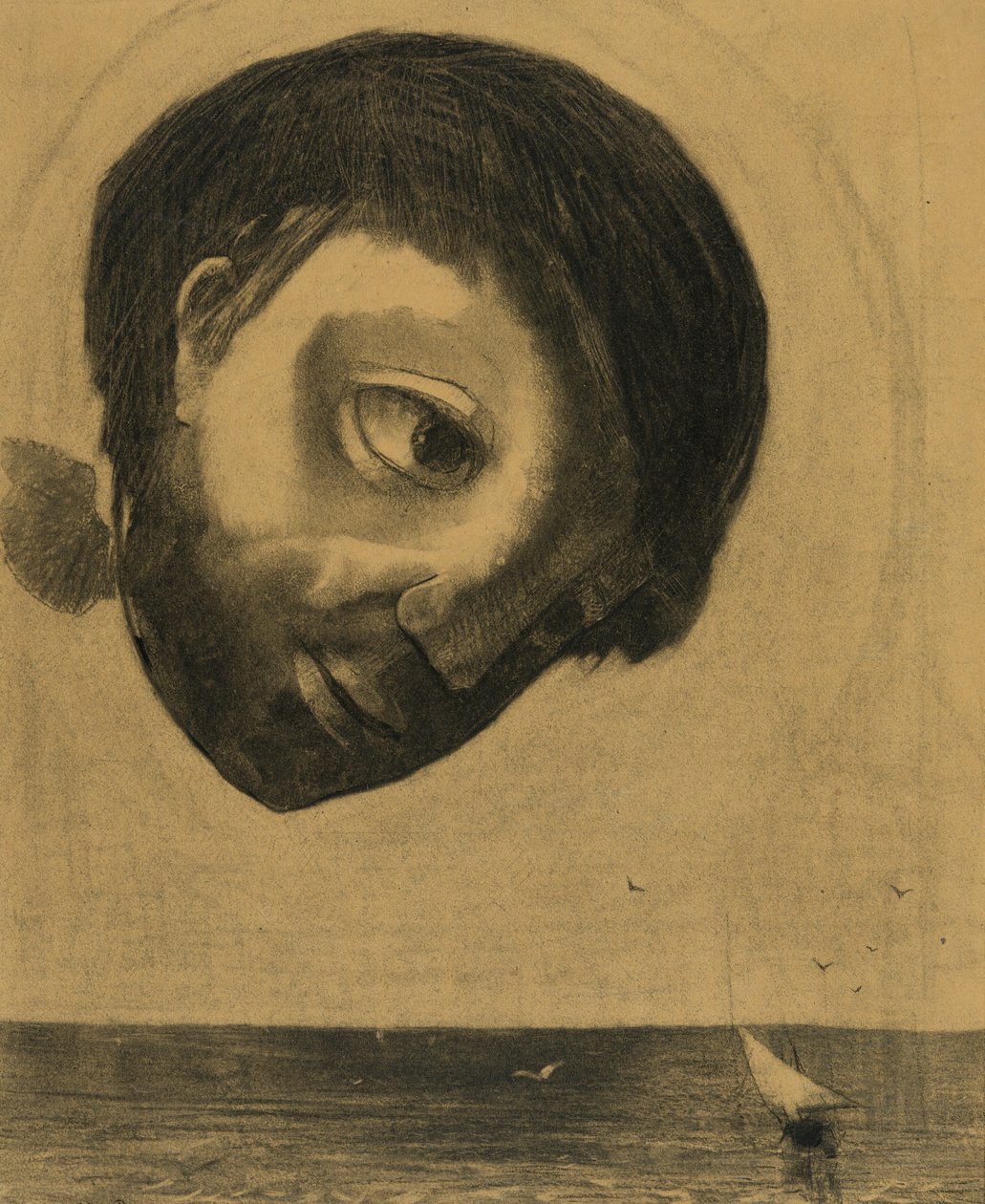 Espírito Guardião das Águas, 1878 de Odilon Redon
