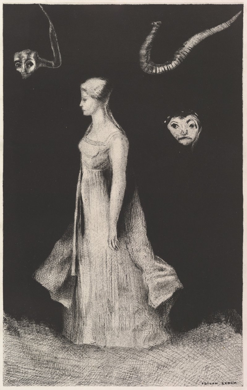 Assombração, 1893-94. de Odilon Redon