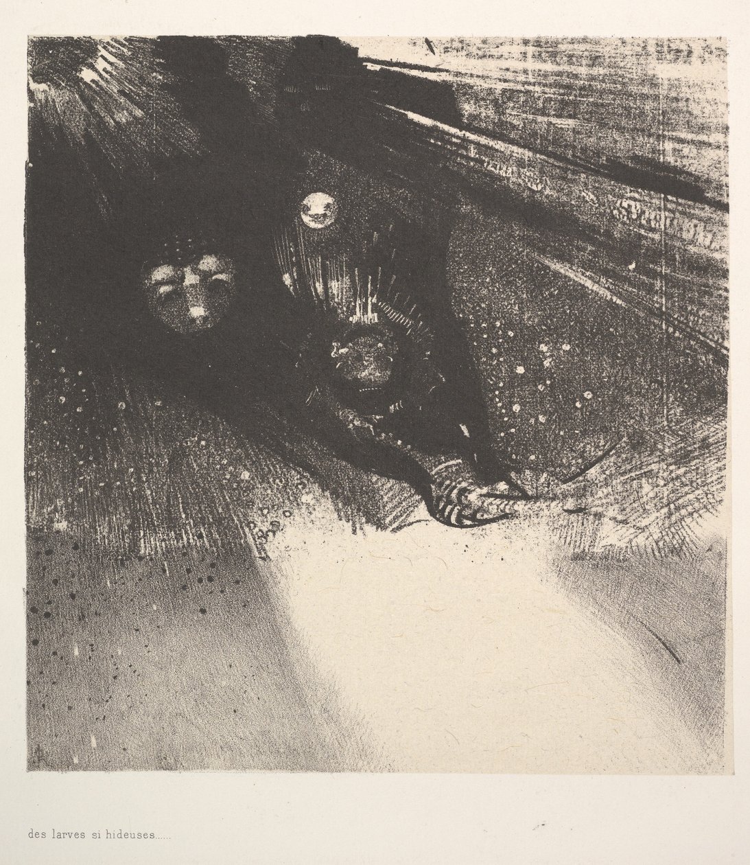 Larvas hediondas, 1896. de Odilon Redon