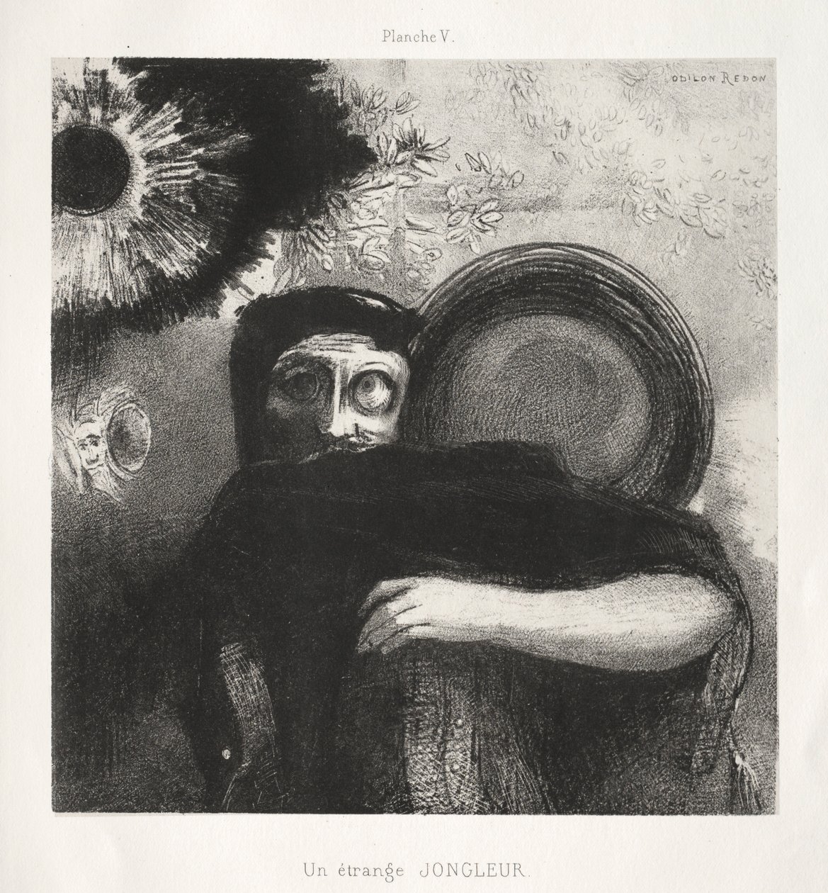 Homenagem a Goya: Um Malabarista Estranho, 1885. de Odilon Redon