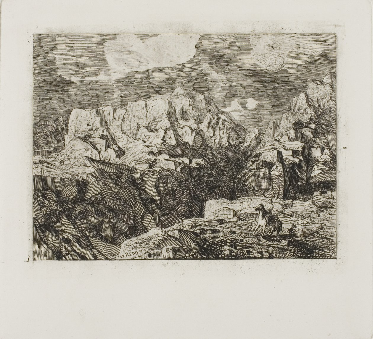 Cavaleiro nas montanhas de Odilon Redon