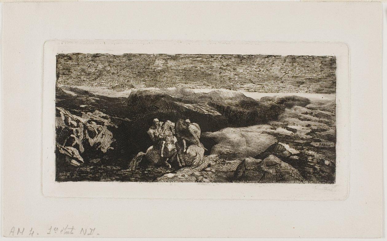 Cavaleiros em combate de Odilon Redon