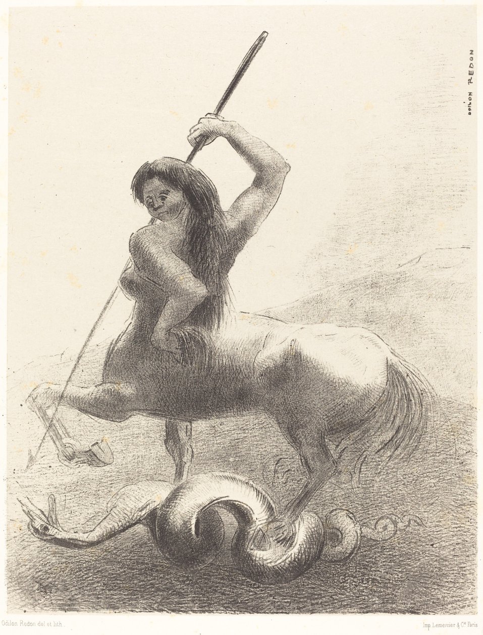 Il y eut des luttes et des vaines victoires (Houve lutas e vitórias vãs) de Odilon Redon