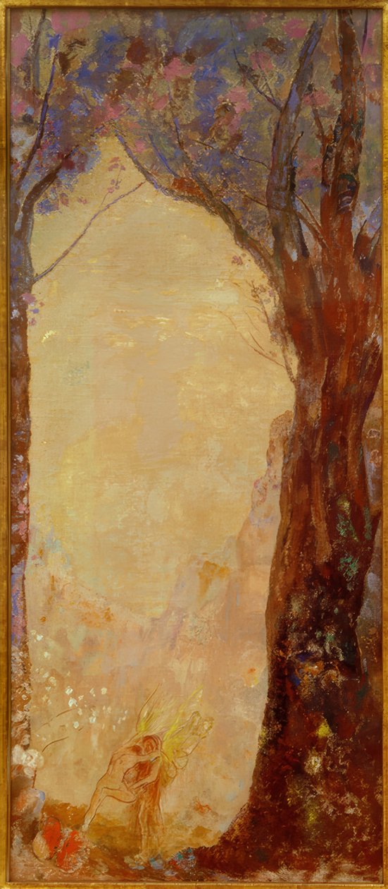 A luta de Jacob com o anjo de Odilon Redon