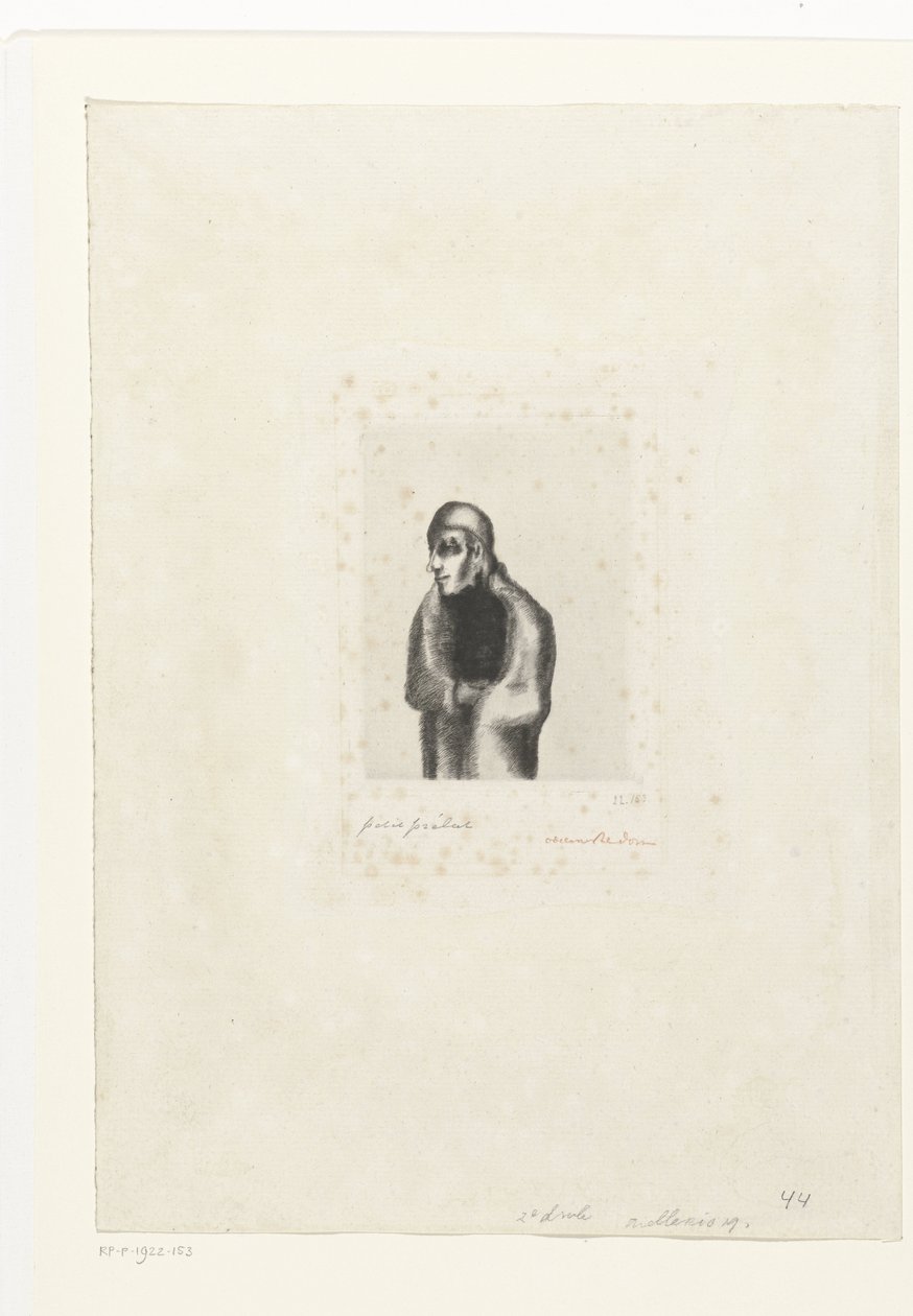 Kleine prelaat Pequeno Prelado (título no objeto) de Odilon Redon