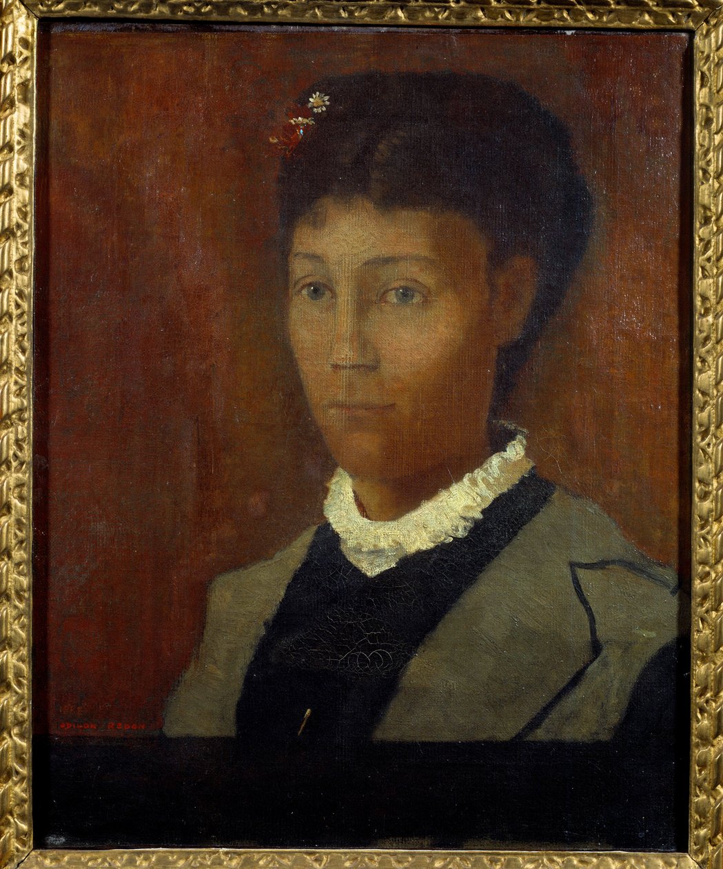 Madame Odilon Redon Retrato de Camille Redon nee Falte (1853-1923) de Odilon Redon