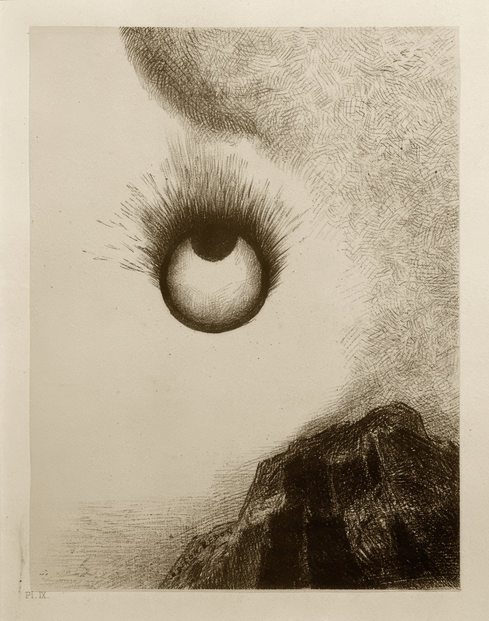 Por todo o lado os abrunhos estão a arder de Odilon Redon