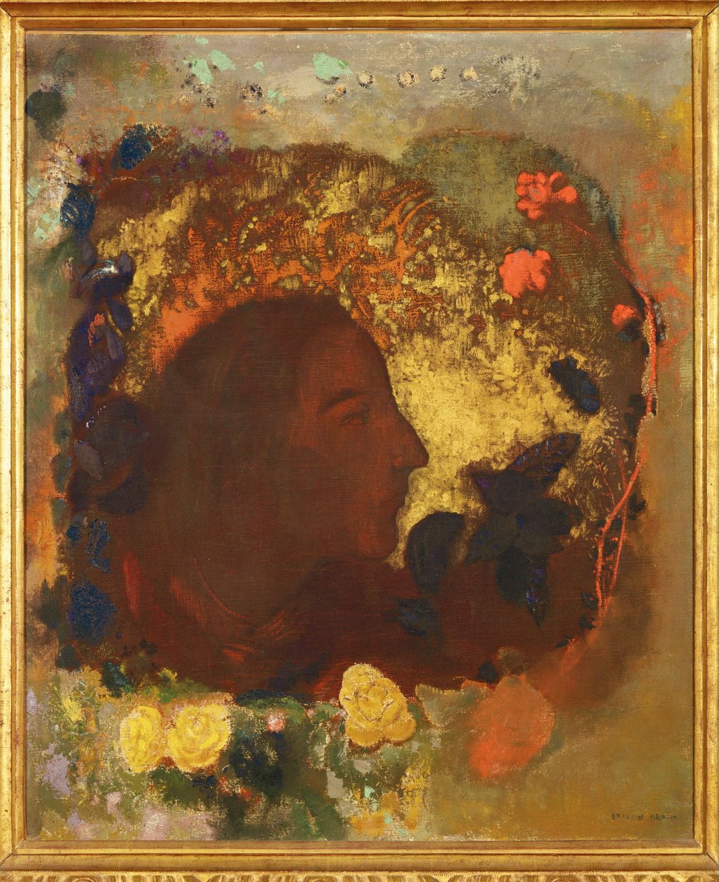 Paul Gauguin (pintura sobre tela) de Odilon Redon