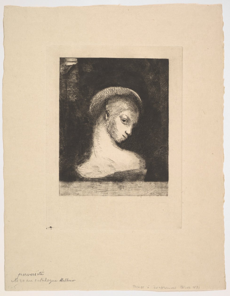 Perversidade, 1891. de Odilon Redon