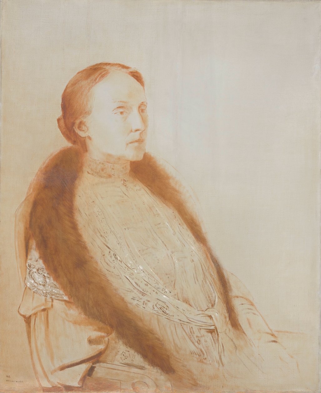 Retrato de A.M.L. Bonger-van der Linden de Odilon Redon