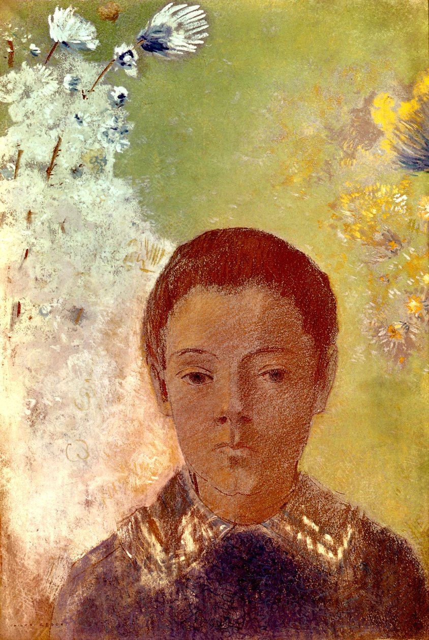 Retrato de Ari Redon, c1898 de Odilon Redon