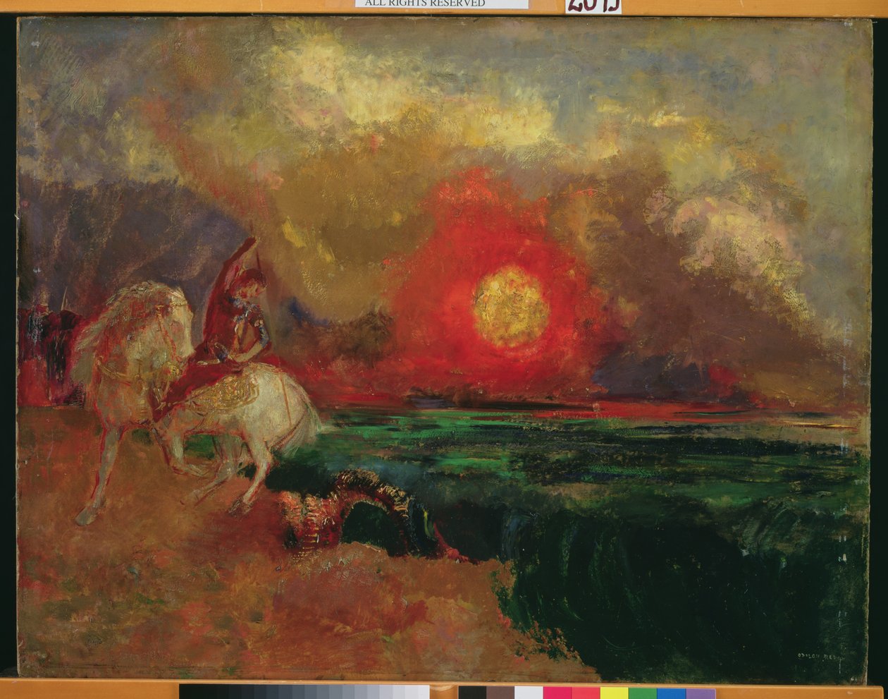 São Jorge e o Dragão de Odilon Redon