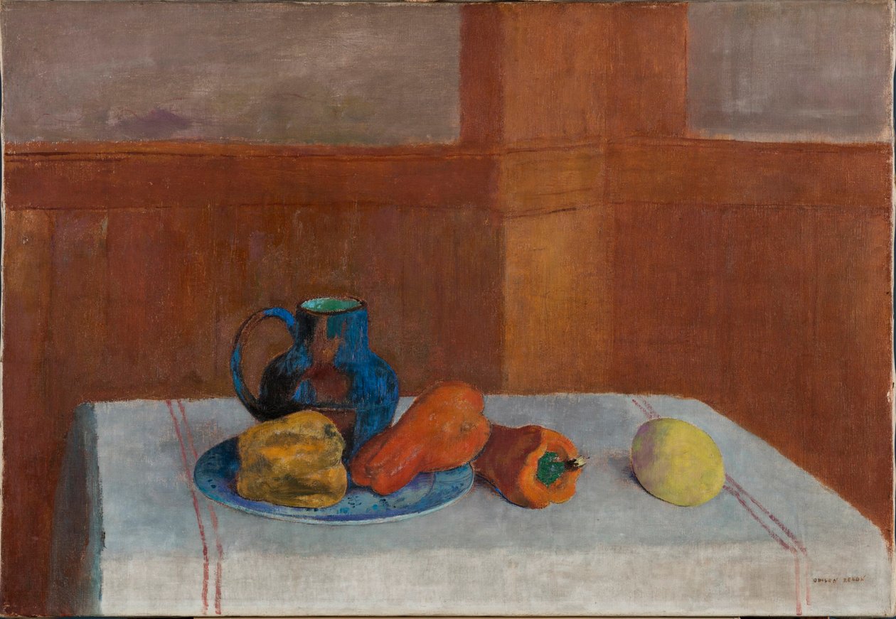 Natureza morta, cerca de 1901. de Odilon Redon