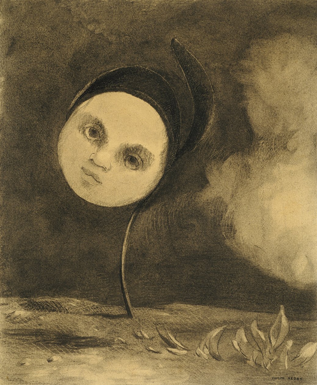 Flor estranha de Odilon Redon