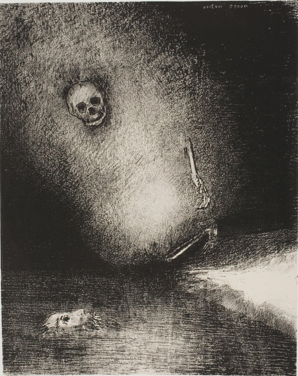 O sonho terminou em morte, de The Juror de Odilon Redon