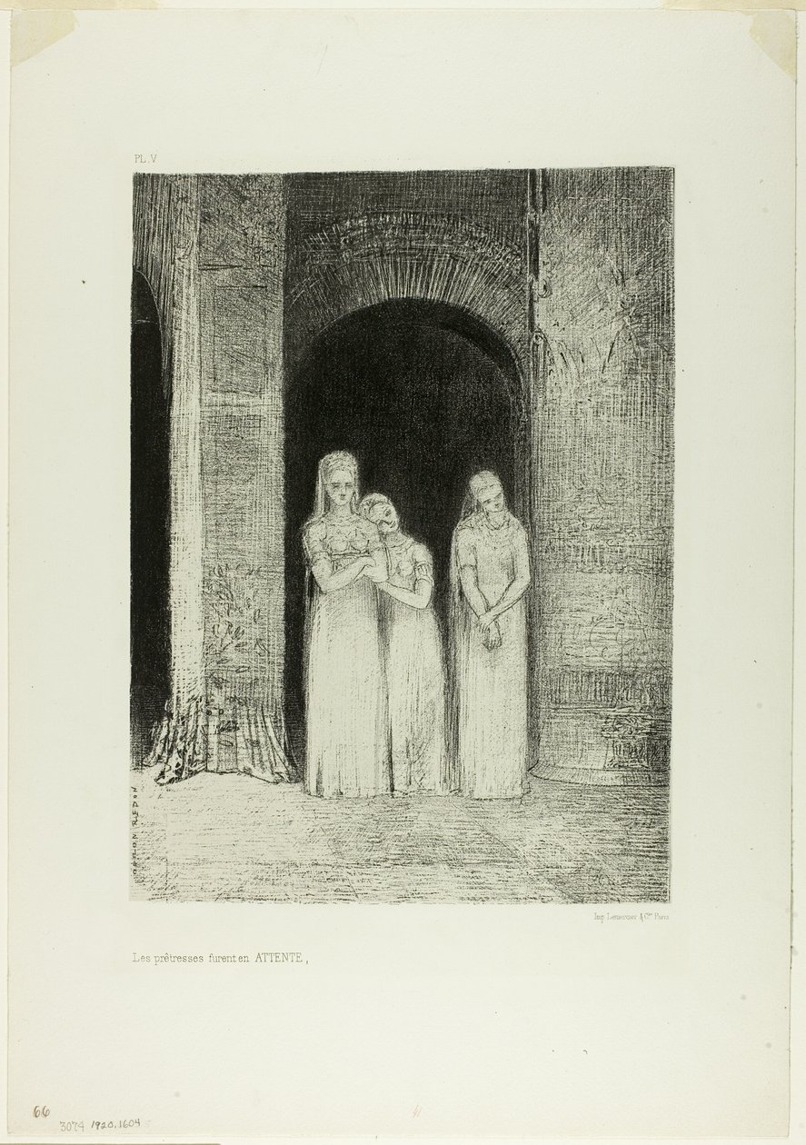 As Sacerdotisas Estavam Esperando, da Noite de Odilon Redon
