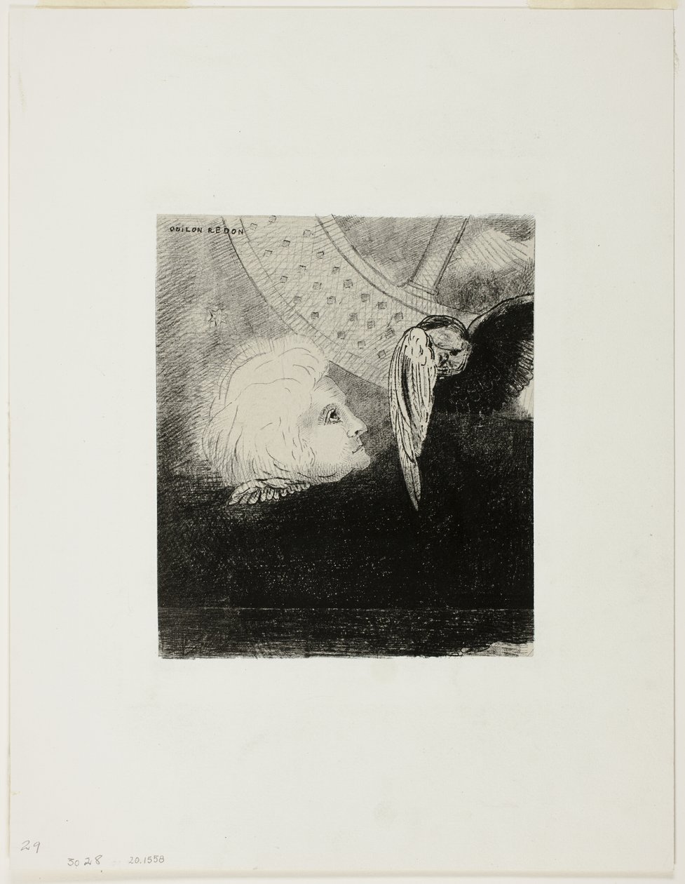 A Roda, prato três de In Dreams de Odilon Redon