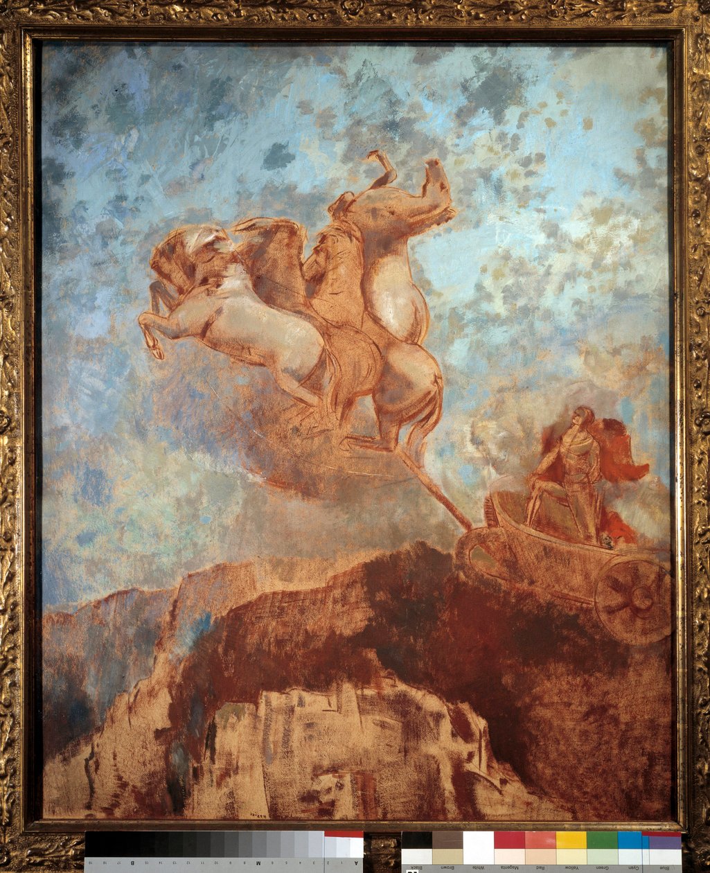 O tanque de Pintura Apollo de Odilon Redon (1840-1916) Bordeaux do século XIX, Musee des Beaux Arts de Odilon Redon