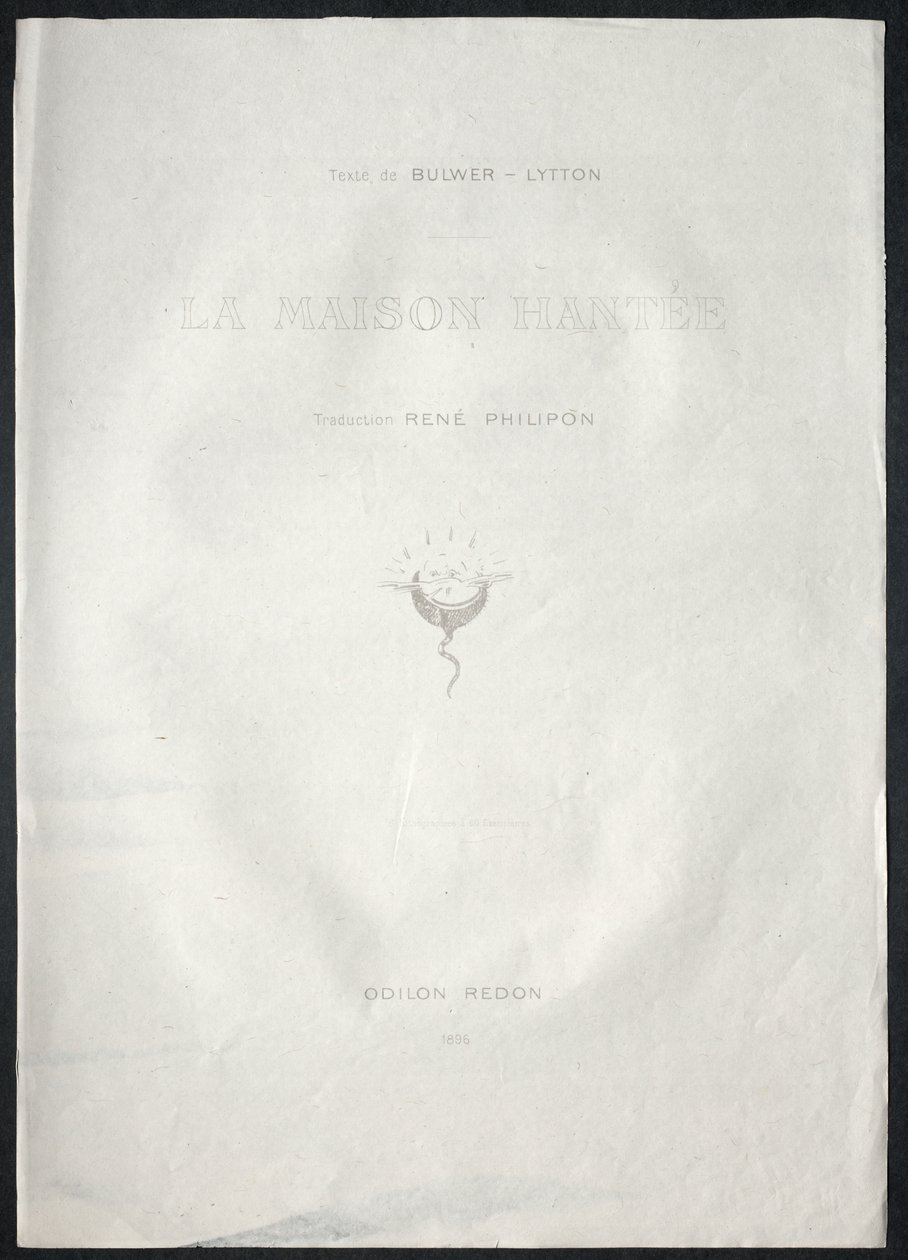 Placa de título de Odilon Redon