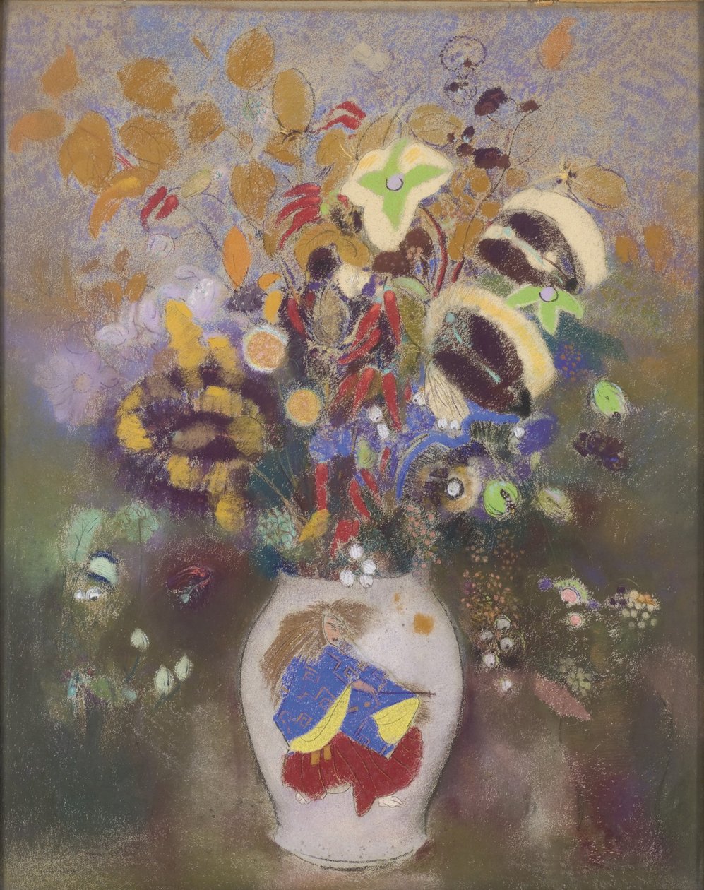 Vaso de guerreiro japonês, 1905-1908 de Odilon Redon