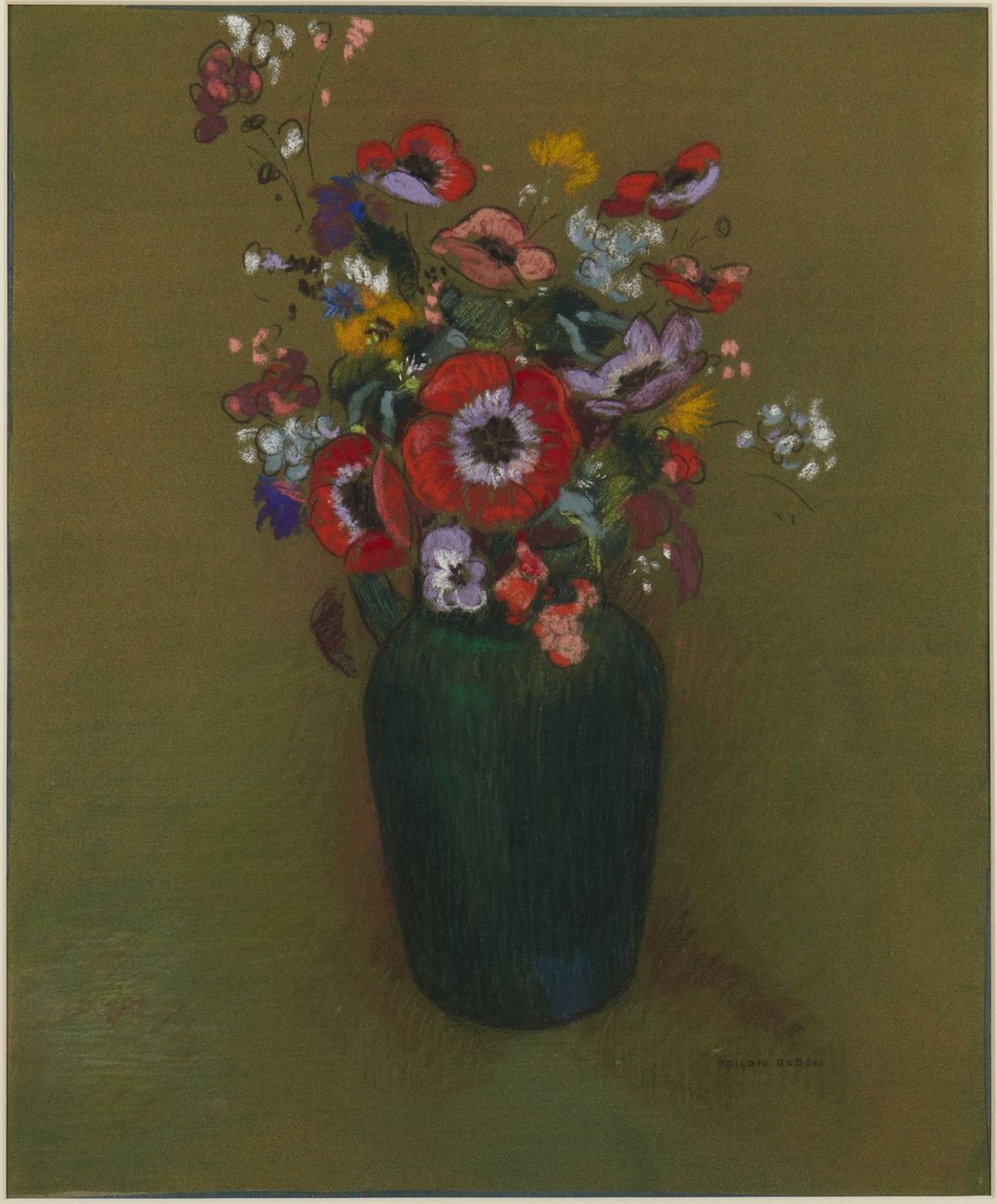 Vaso de flores de Odilon Redon