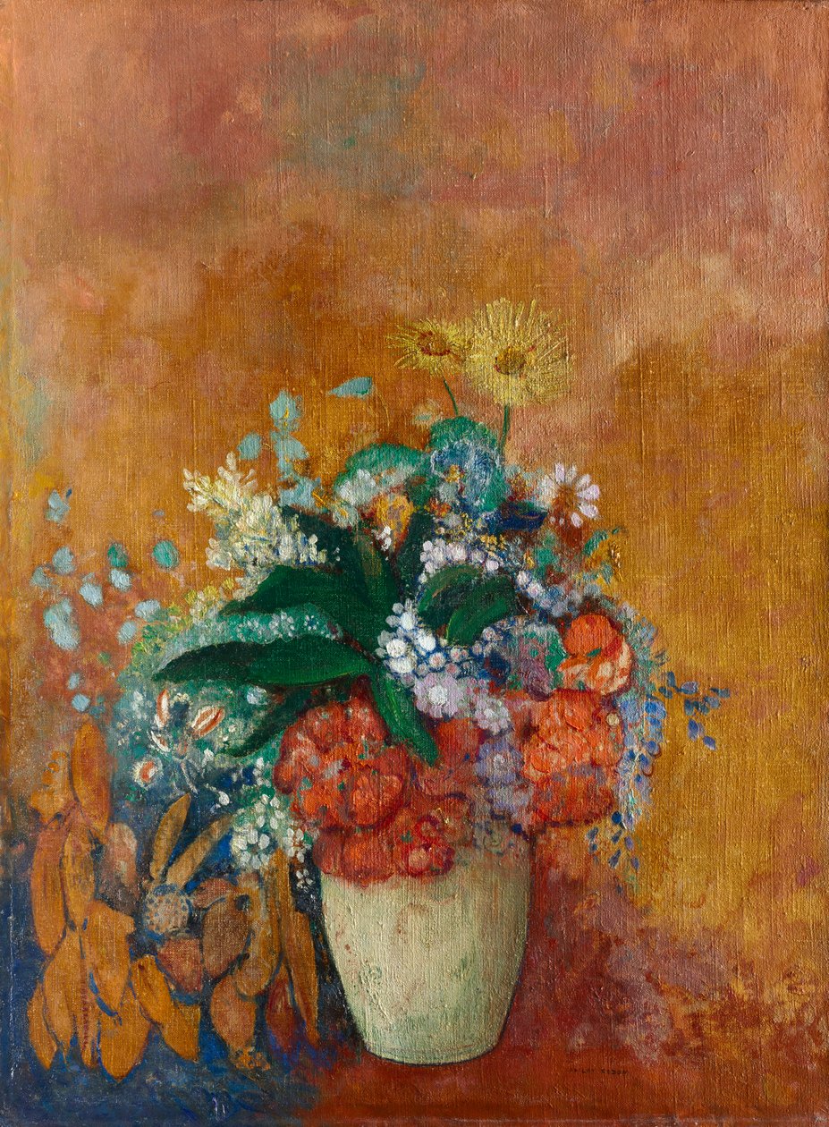 Vaso de flores, c. 1905 de Odilon Redon