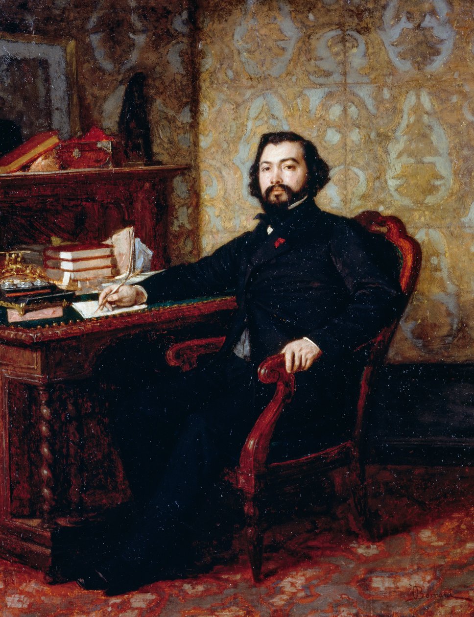 Retrato do advogado Aristide Minelli, de Odoardo Borrani (1833-1905), óleo sobre painel, 40,5x32,5 cm de Odoardo Borrani
