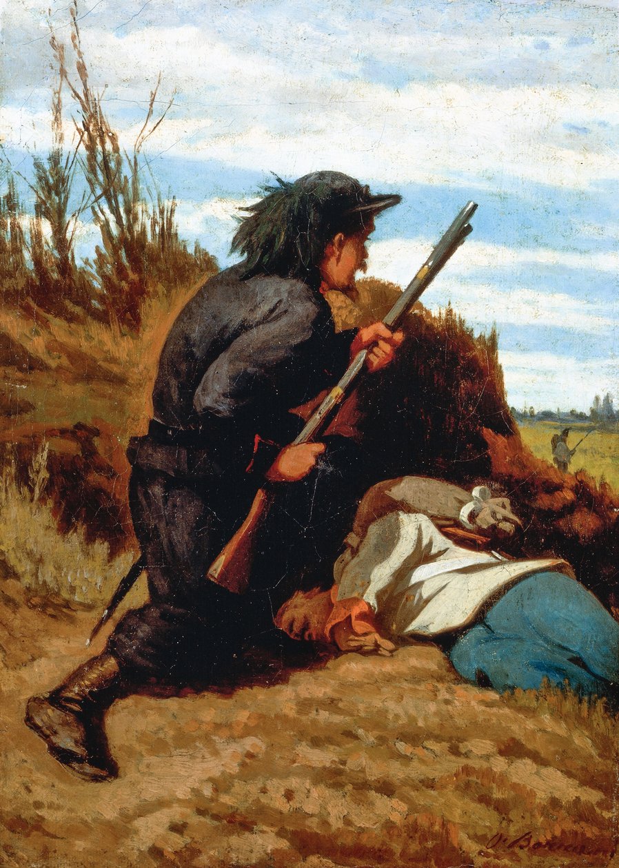 Soldado em trincheiras de Odoardo Borrani