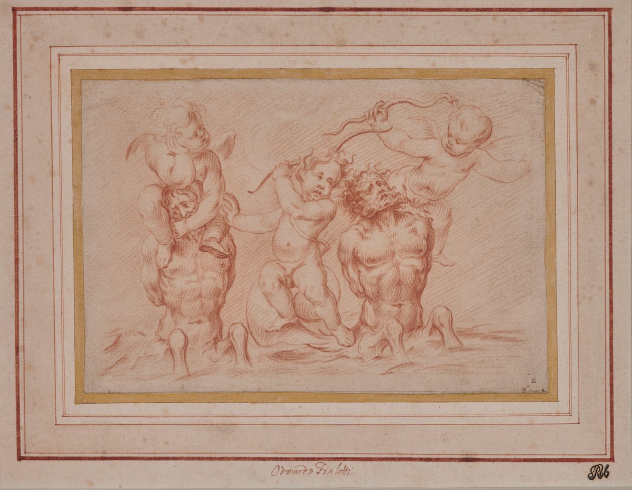Tritões e Putti de Odoardo Fialetti