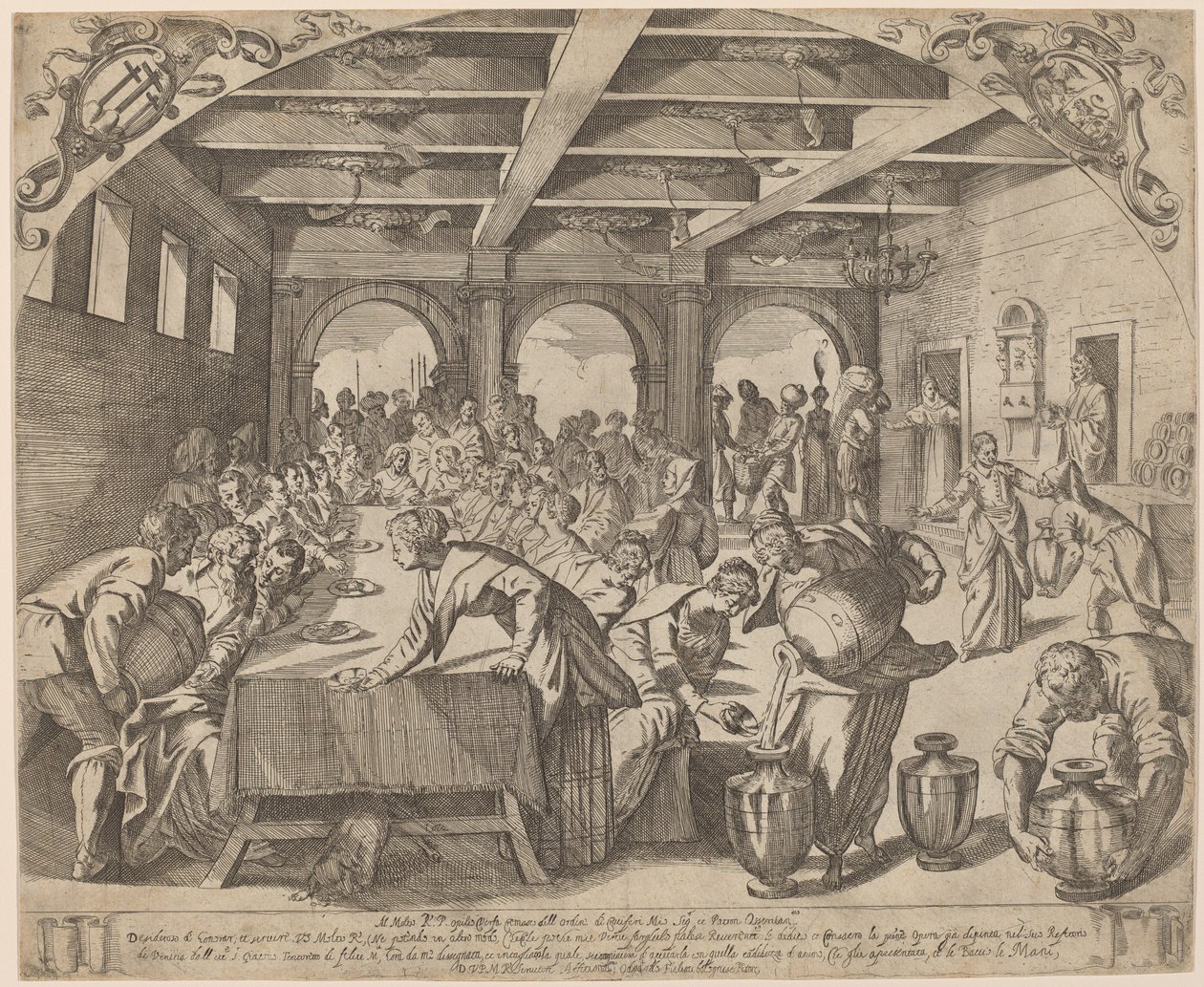 As Bodas de Caná de Odoardo Fialetti after Jacopo Tintoretto