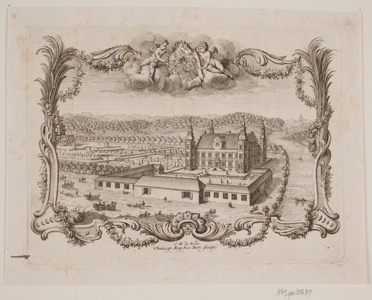 Engelsholm perto de Vejle de Odvardt Helmoldt de Lode