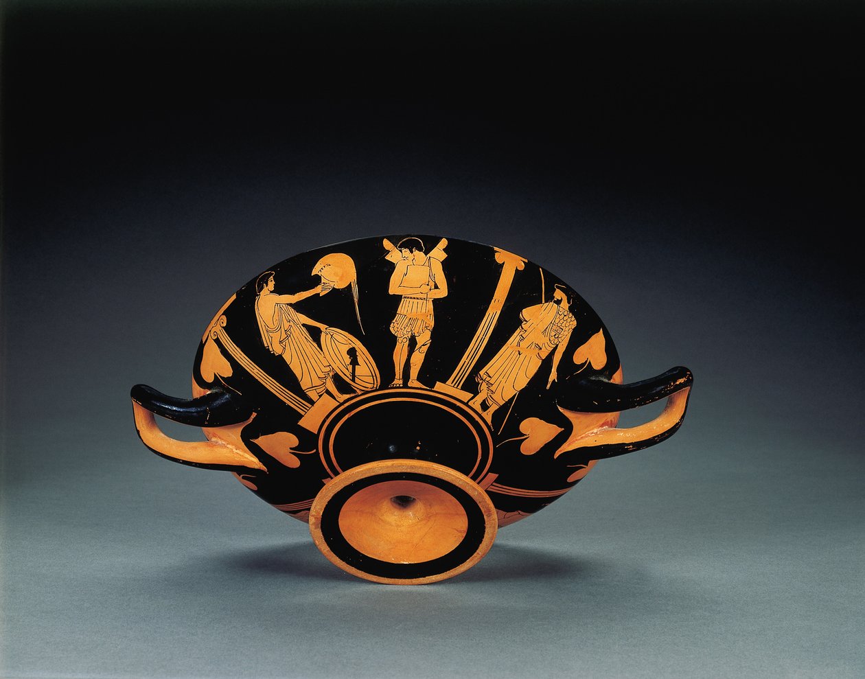 Kylix de figura vermelha ática, c.470 AC de Oedipus Painter