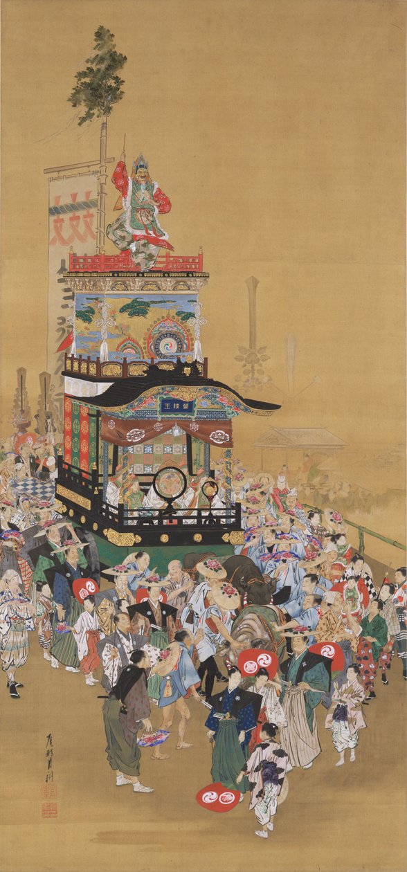 Das Sannō-Festival in Edo de Ogata Gekko