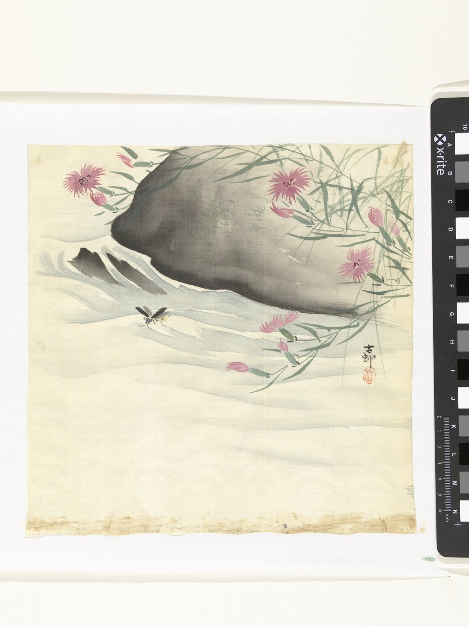 Flores à beira-mar de Ohara Koson