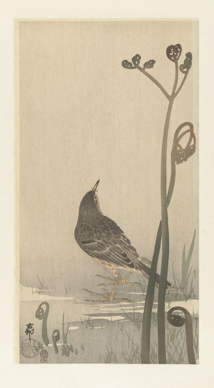 Bip na orla de Ohara Koson